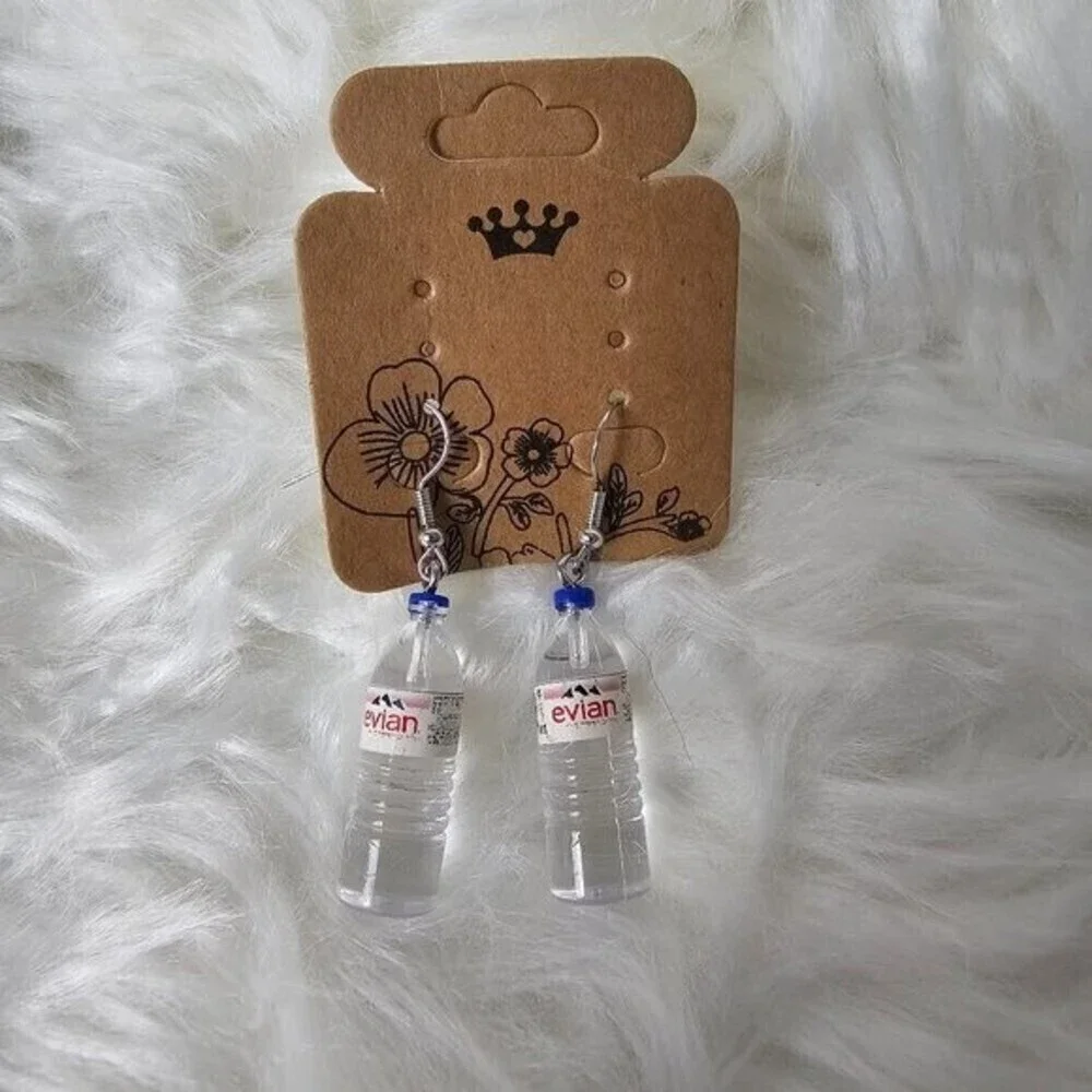 🏆022 Acrylic Earrings Tiny Water Bottle Jewelry